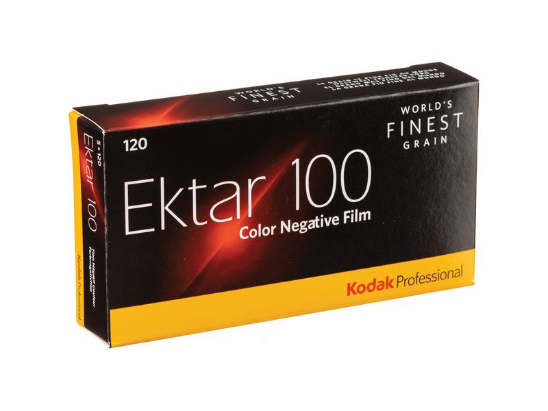 Kodak Analogfilm Ektar 100 120 5er Pack Farbnegativfilm mit ultra-lebendiger Farbpalette, hoher Sättigung und extrem feiner Kornstruktur