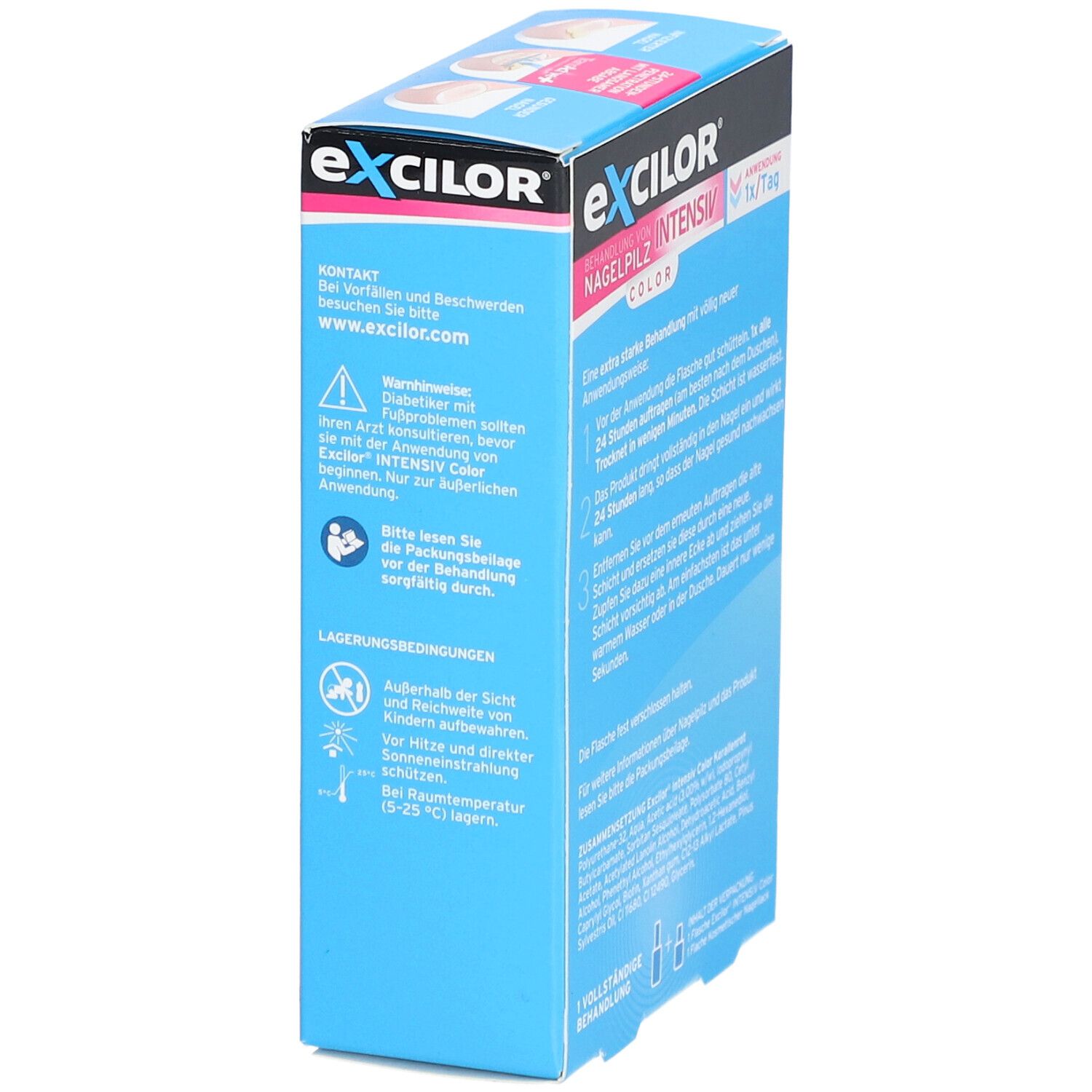 EXCILOR Nagelpilz intensiv Color Korallenrot