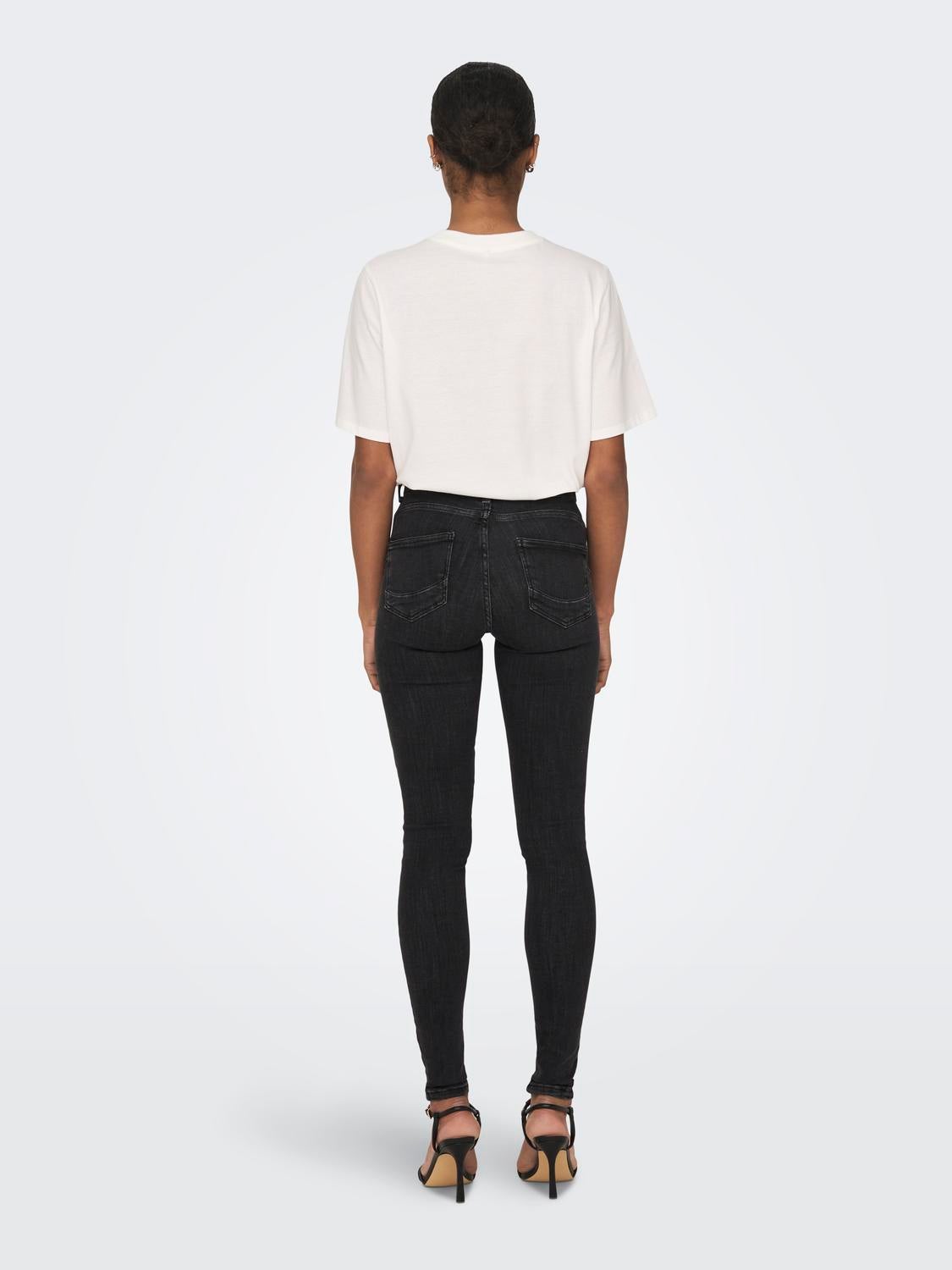 ONLPOWER Mittlere Taille Skinny Fit Jeans Medium Grey Denim