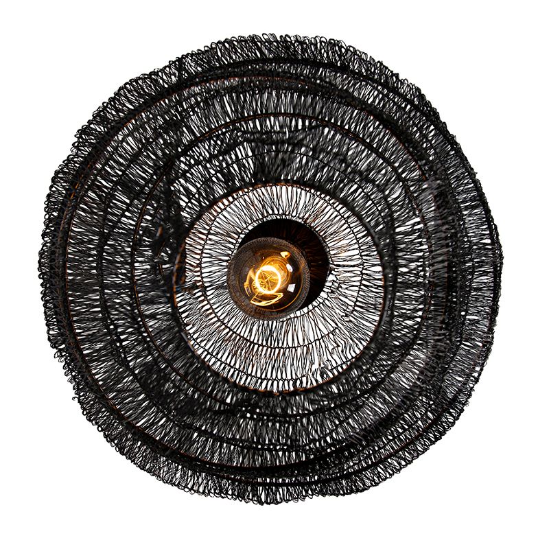 Oosterse plafondlamp zwart 45 cm - Vadi
