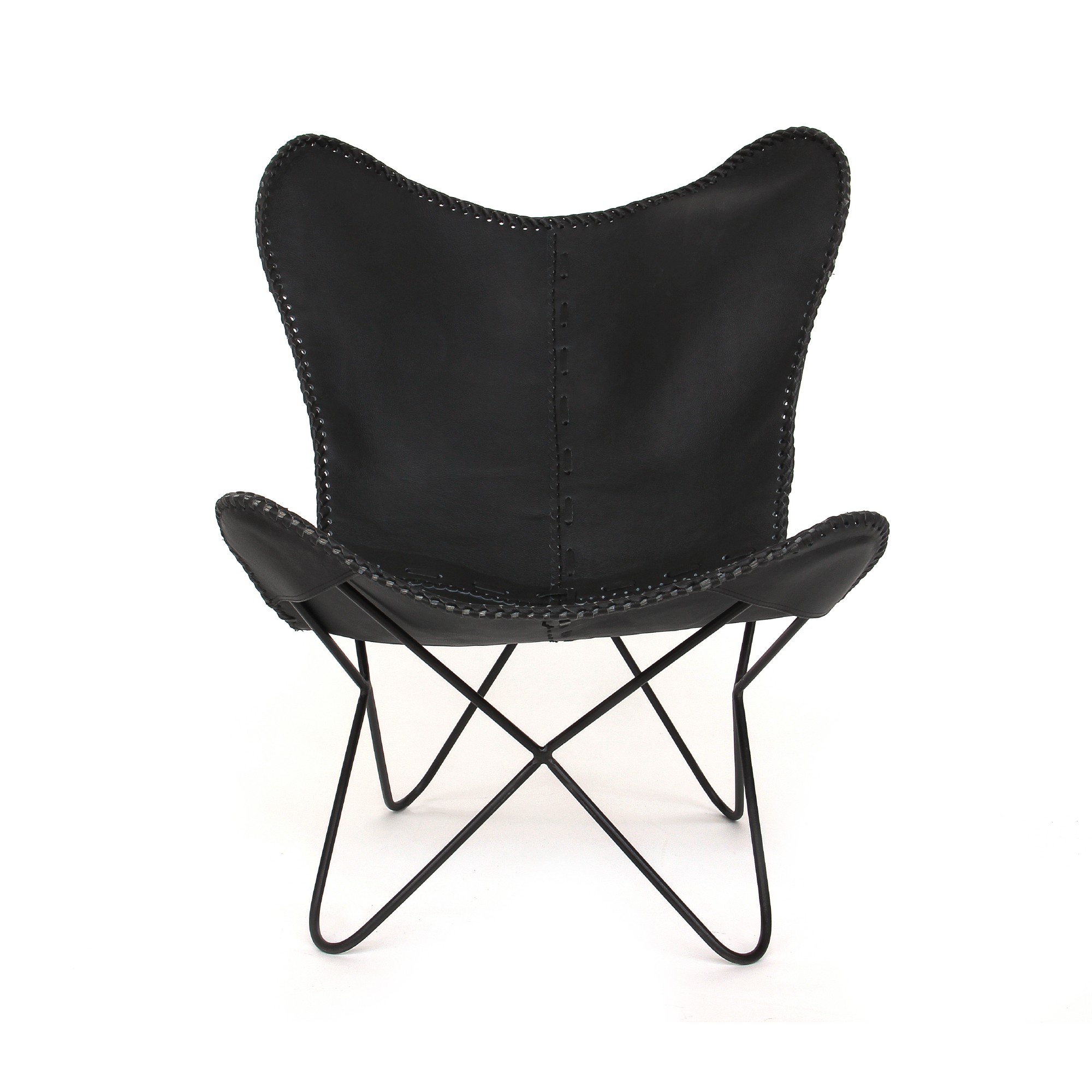 Lounger 'John', schwarz, T 72 cm, B 74 cm, H 94 cm von fischer's lagerhaus
