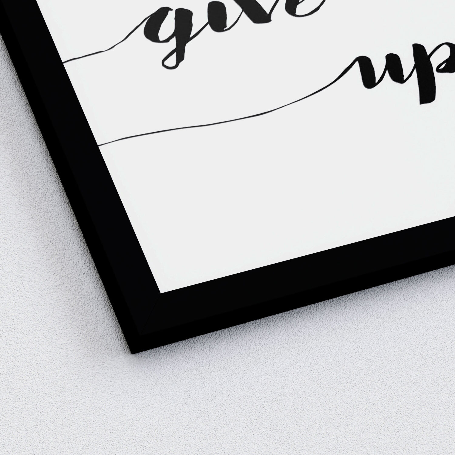 PRO ART Framed-Art Bild NEVER GIVE UP 33 x 33 cm