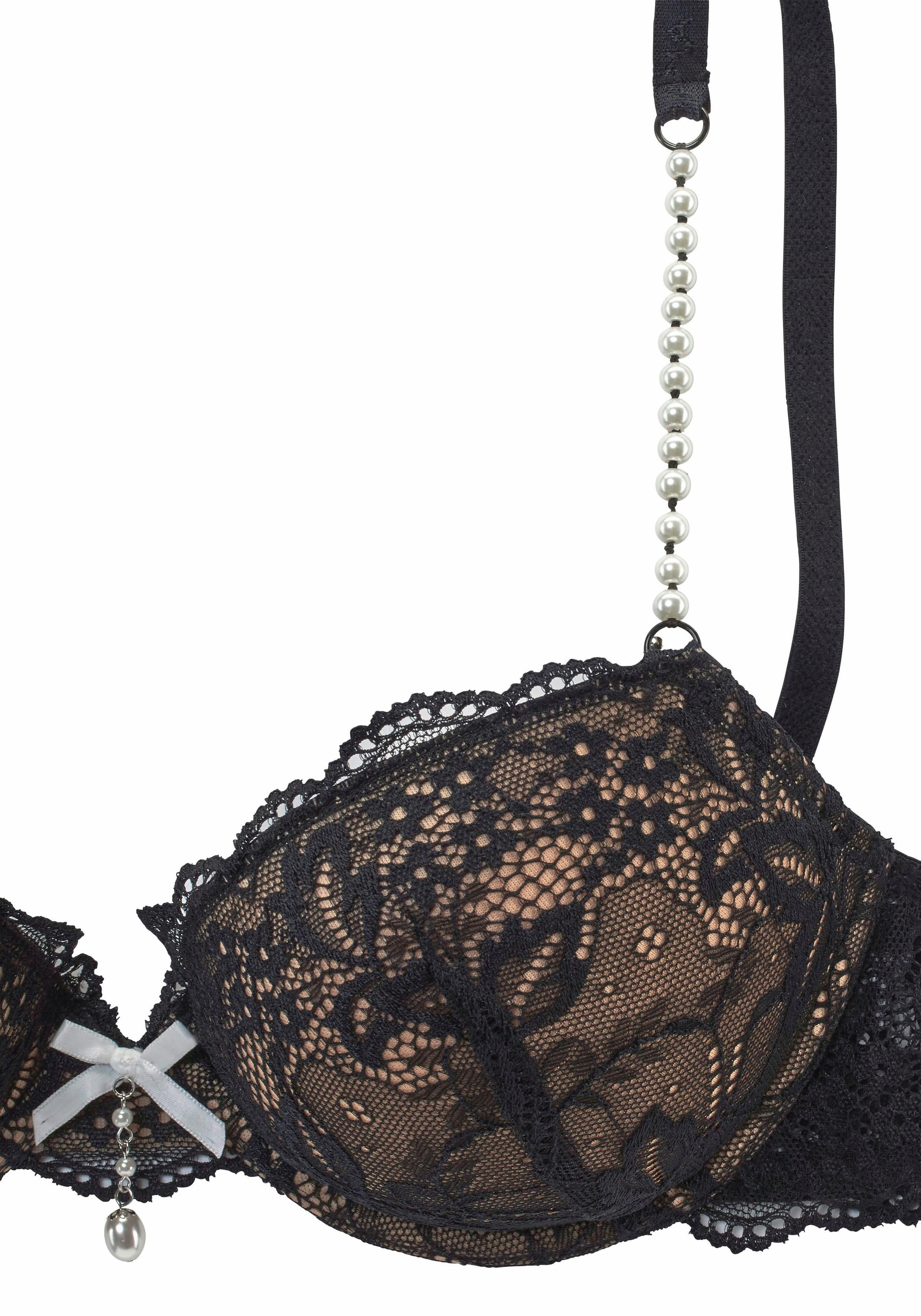 LASCANA Push-up-BH , mit femininen Perlendetails, sexy Dessous