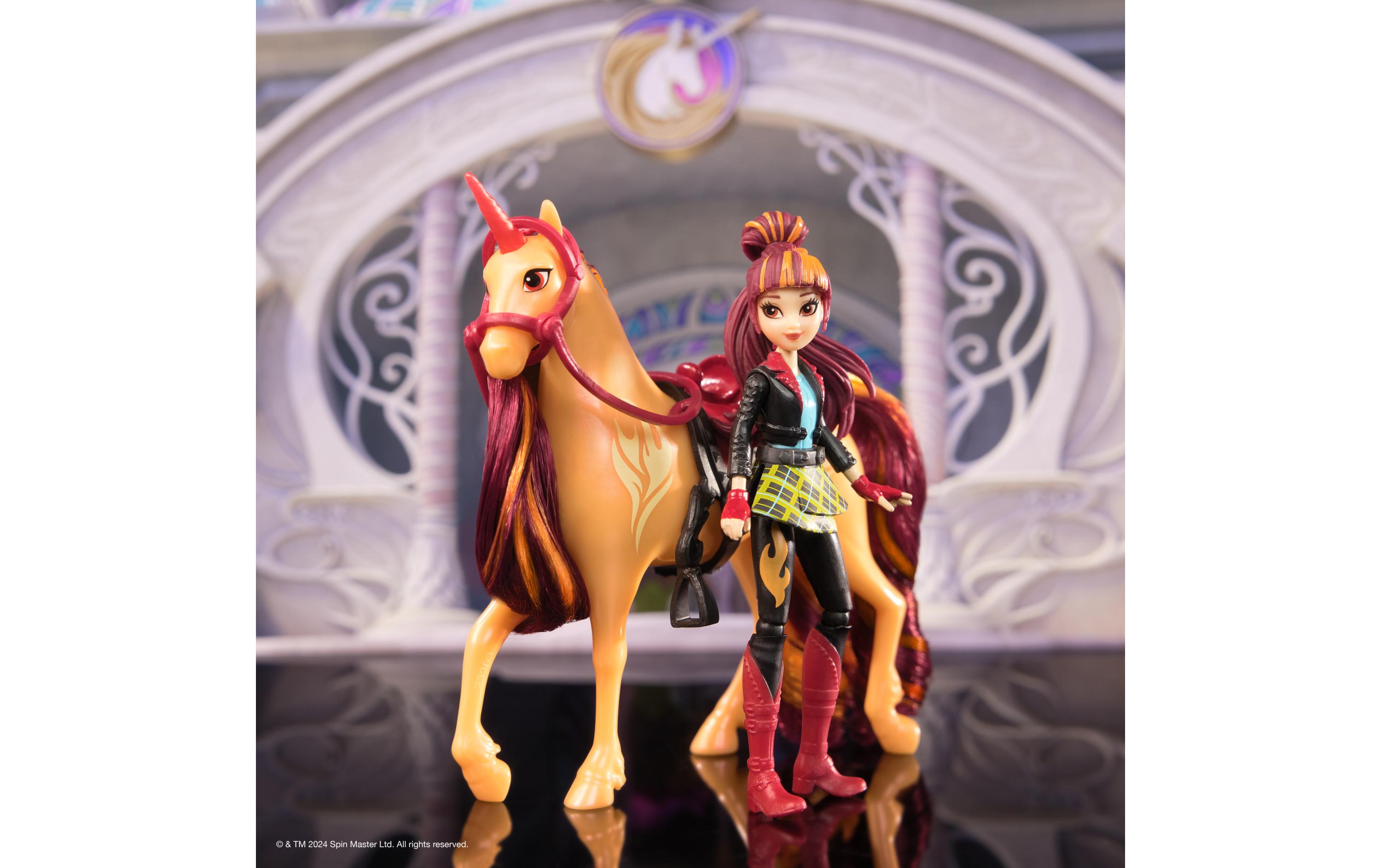 Unicorn Academy Valentina Doll & Cinder UnicornPuppe Valentina und Einhorn Cinder für Kinder