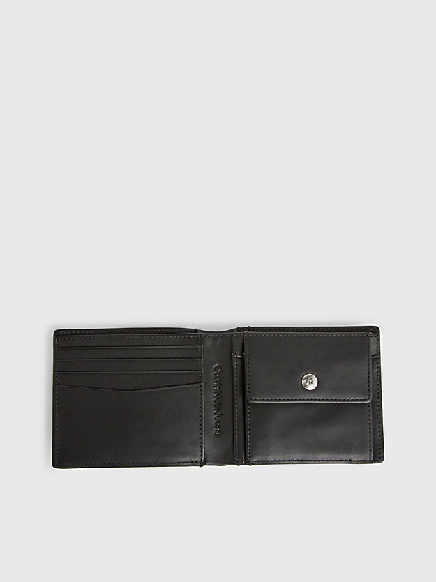 Carteira RFID com porta-moedas em couro