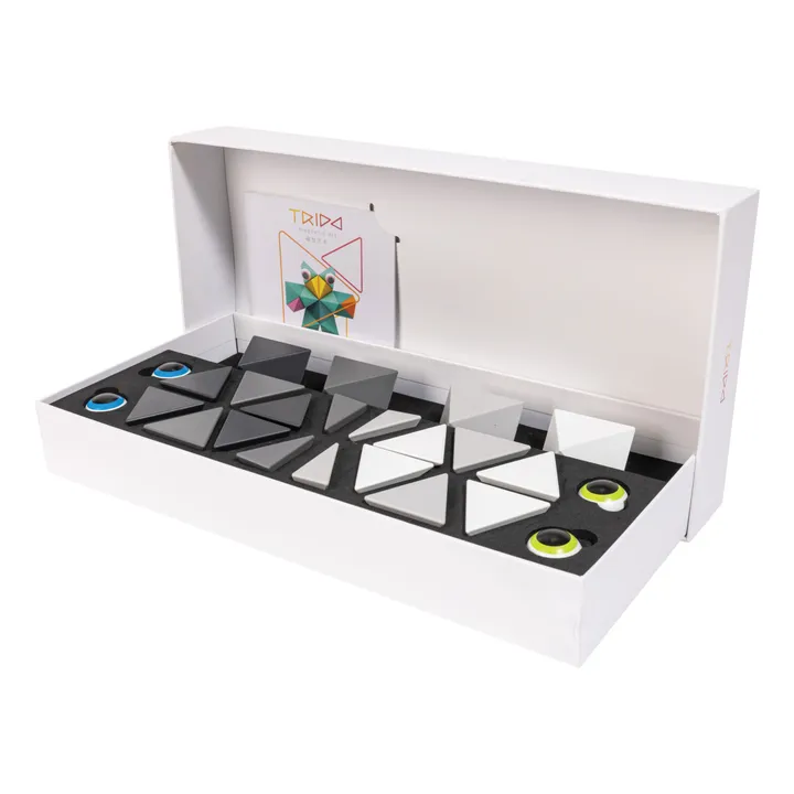 Trido Jeu de construction magnétique Greyscale - Set de 24 pièces