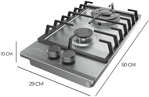 Cecotec Plaque à gaz Bolero Squad G 4200S Glass Black. Plaque à gaz avec 4 feux, finition verre noir, puissance 8000W, grilles individuelles et allumage électrique avec sécurité des vannes. : Cuisine et Maison