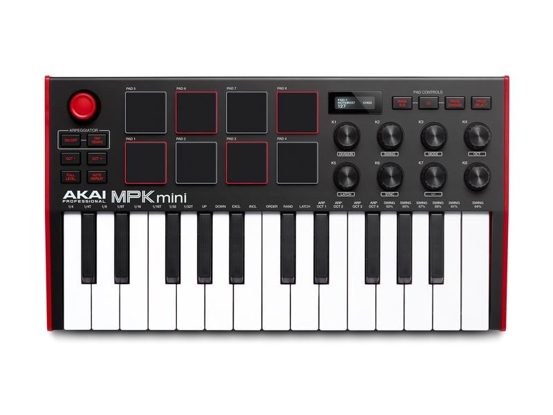 Akai Keyboard Controller MPK Mini MK3 25-Tasten Mini MIDI Controller