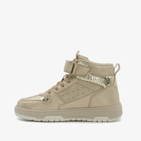 Blue Box hoge meisjes sneakers goudkleurig