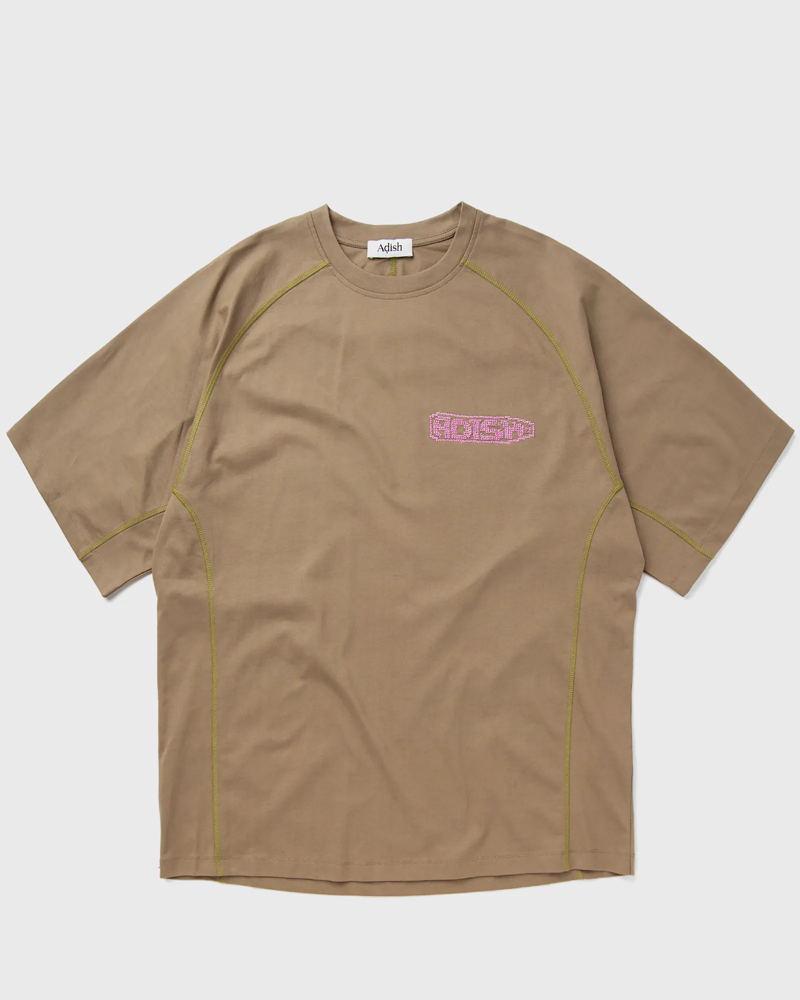 ADISH Tatreez Logo Contrast Stitched Surf T-Shirt