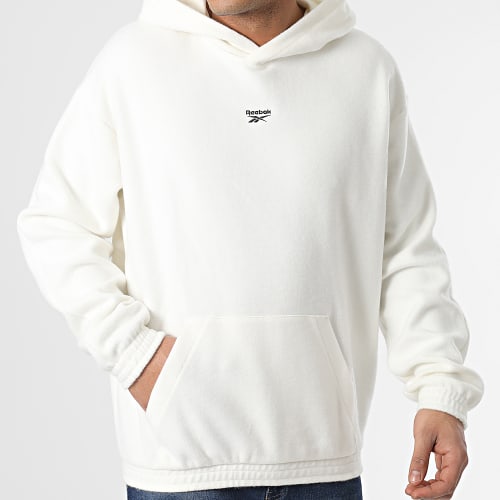 Sweat Capuche Fourrure Polaire H66175 Blanc