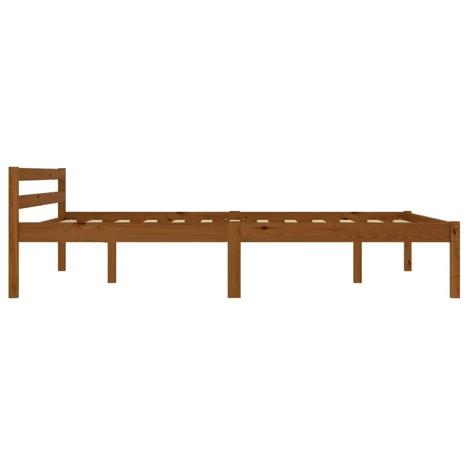vidaXL - Bed frame - Honingbruin - Massief grenenhout - 120x200 cm