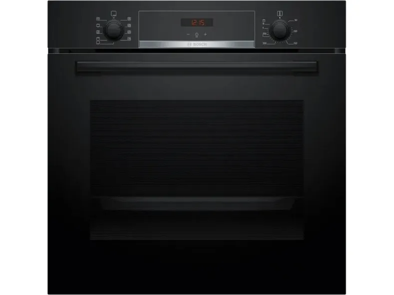 Bosch Serie | 4 HBA514BB3 - Ovn - til indbygning - niche - bredde: 56 cm - dybde: 55 cm - højde: 58.5 cm - med selv-rengøring - Klasse A  - sort