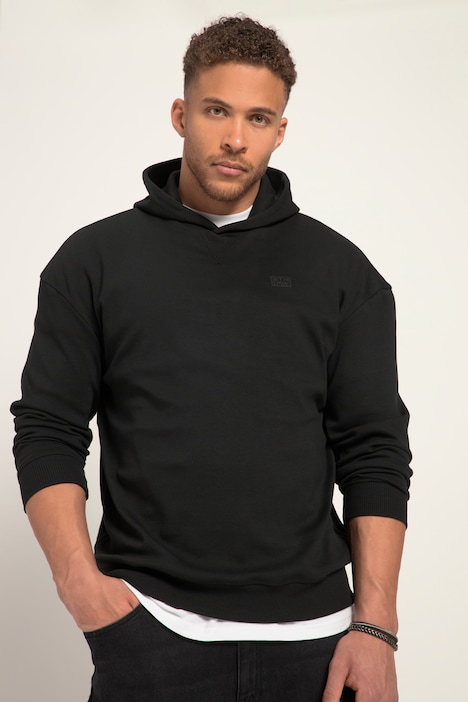 STHUGE Hoodie, Langarm, oversized, Rückenfalte mit Print, bis 8 XL