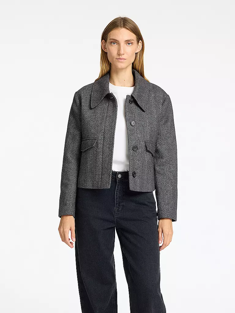 SELECTED FEMME Wolljacke SLFHENNY grau