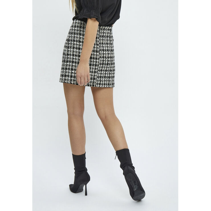 Minus Renete Short Skirt Black checked