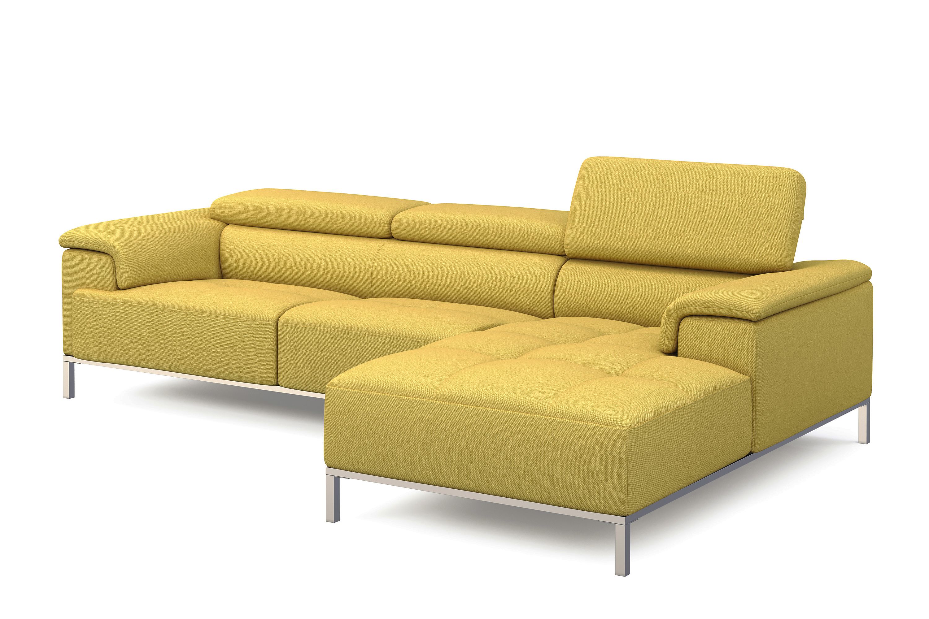 Ecksofa JANA rechts gelb
