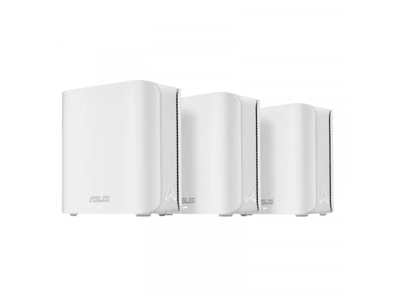 ASUS ZenWiFi BD4 - Wi-Fi-system - (3 routere) - op til 6500 sq.ft - mesh 1GbE, Wi-Fi 7, 2.5GbE, 5GbE Dual Band