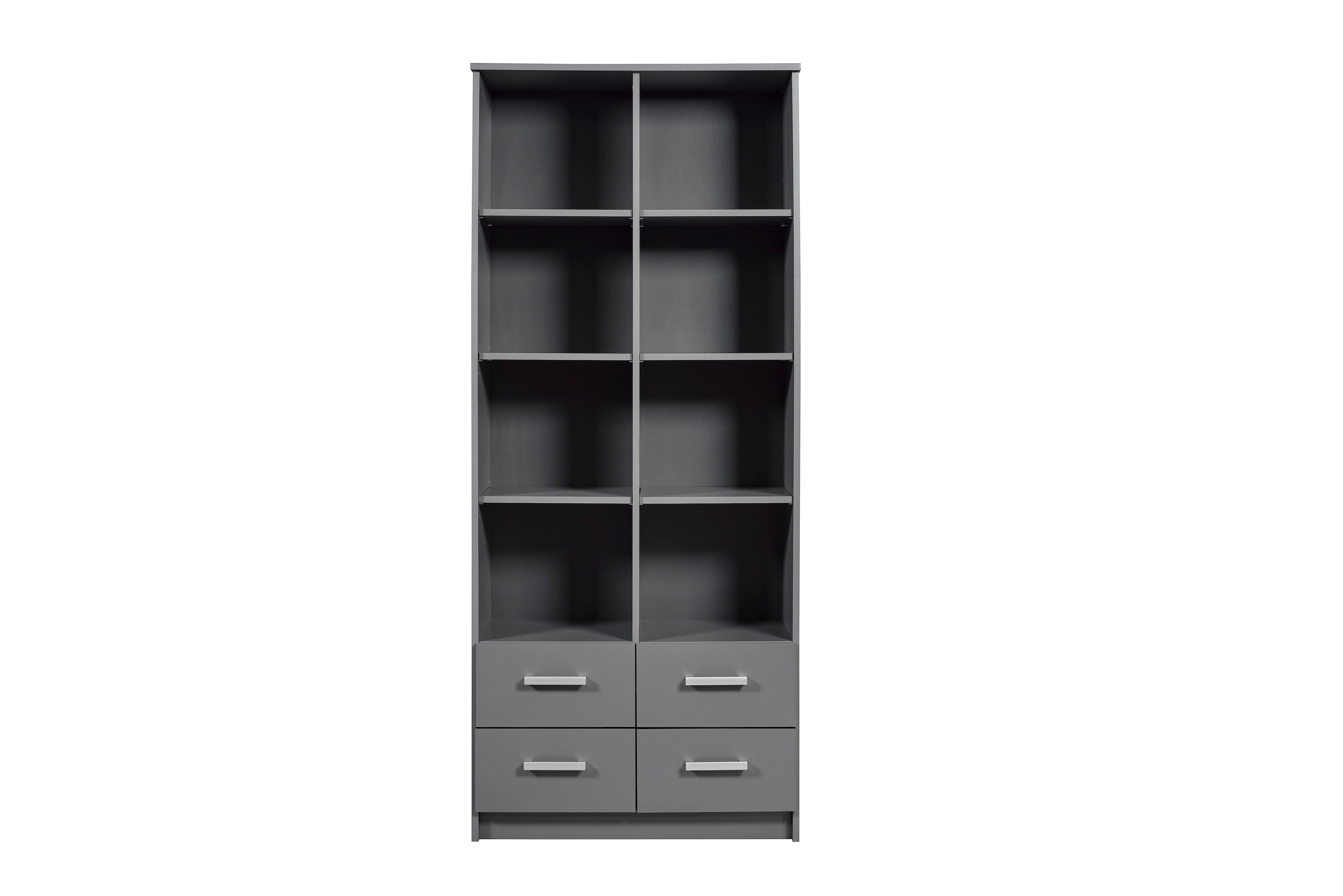 Inter Link Regal Elenzio 4 Schubladen grau