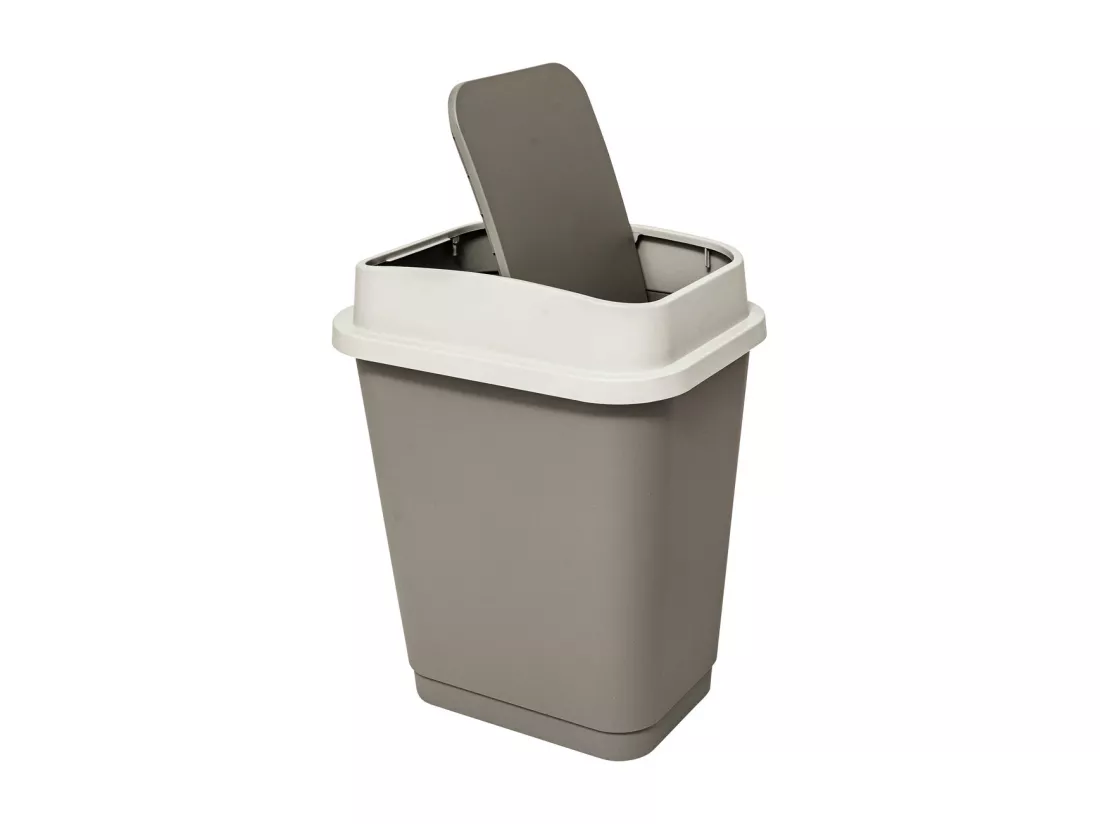 Poubelle 25 Litres 2 systèmes d'ouverture