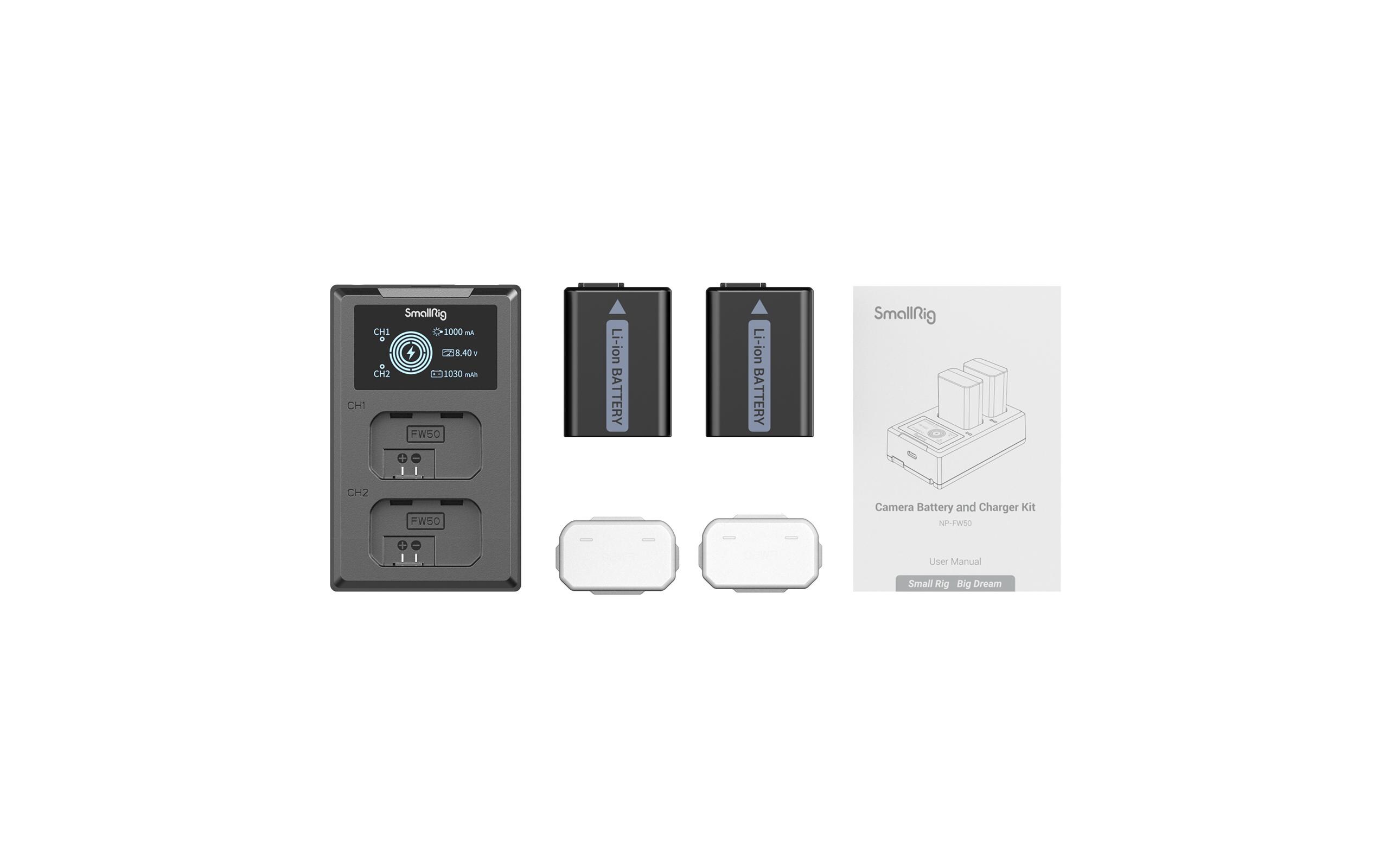 Digitalkamera-Akku NP-FW50 Akku und Charger KitAkku und Charger Kit NP-FW50 für Sony Kameras
