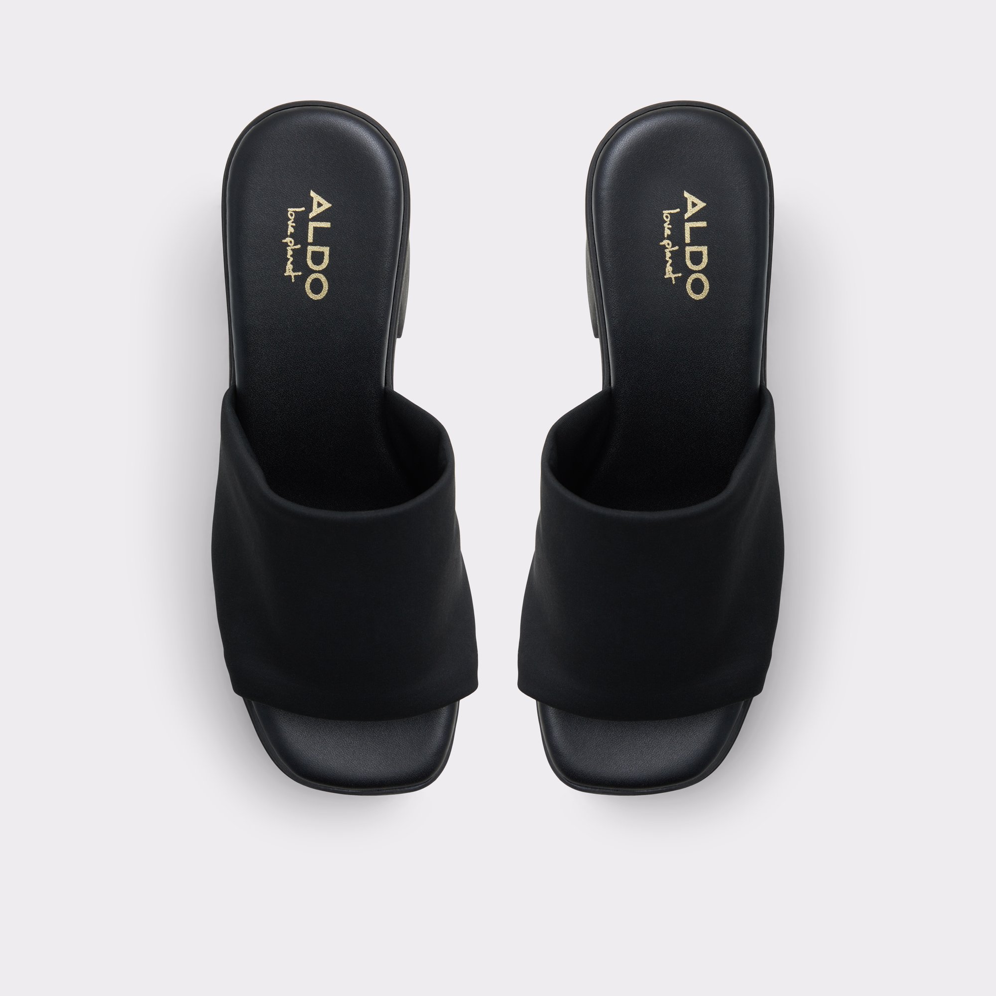 Maysee Black Textile Women Mule Shoes