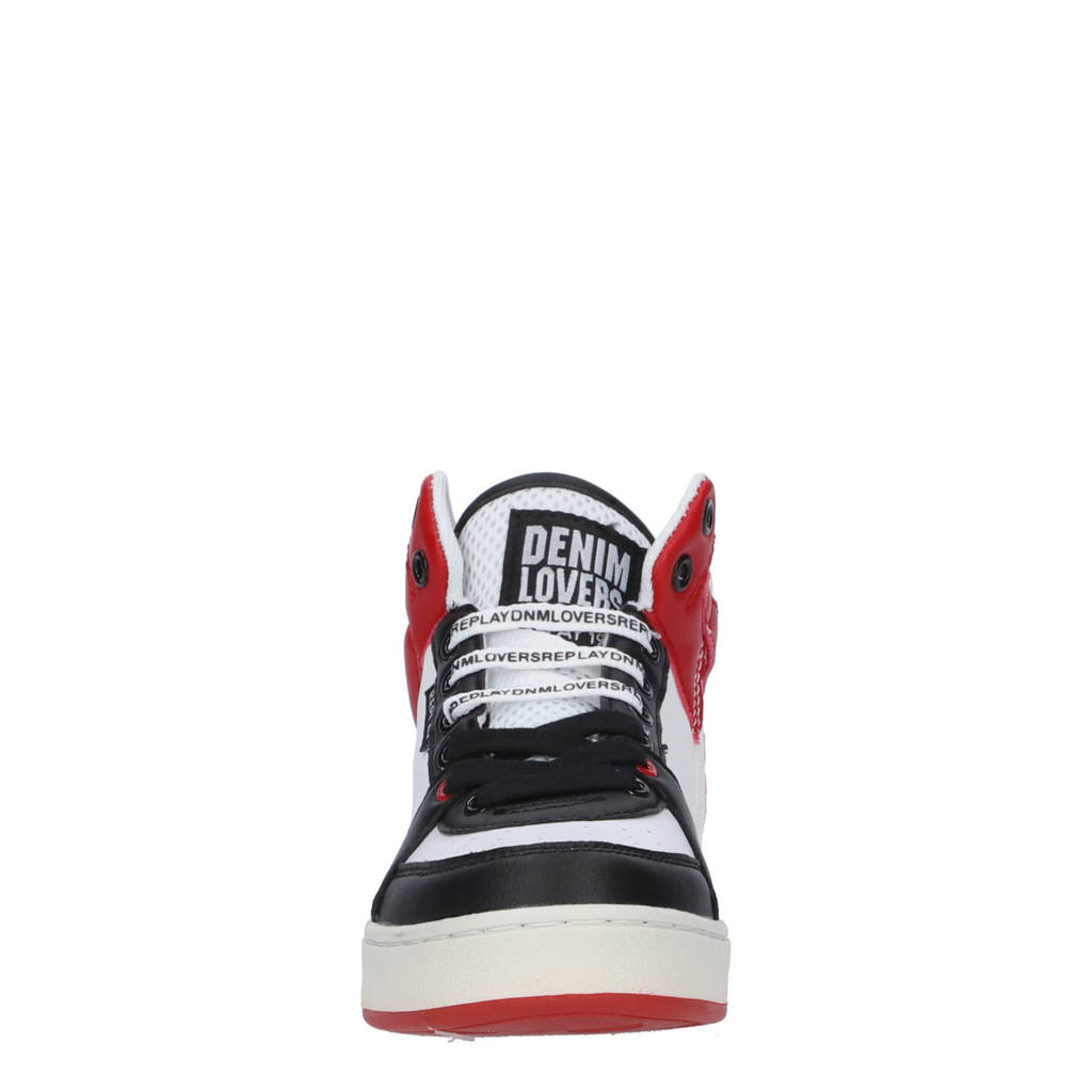REPLAY Cobrasneakers rood/zwart/wit