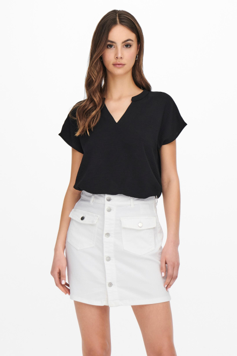 Jacqueline de Yong zwarte dames t-shirt