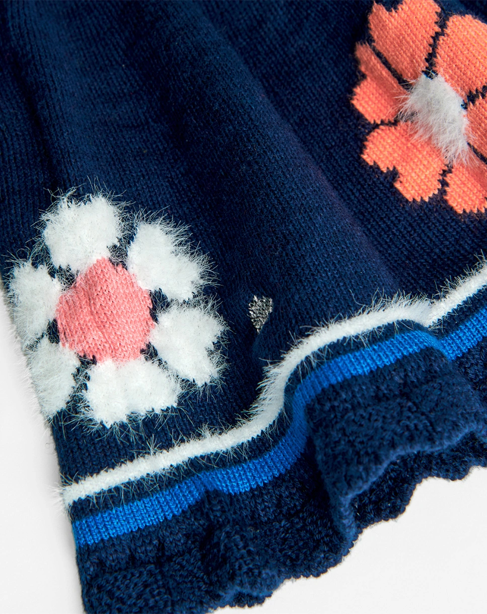 Strickkleid BLUMENWIESE in marine