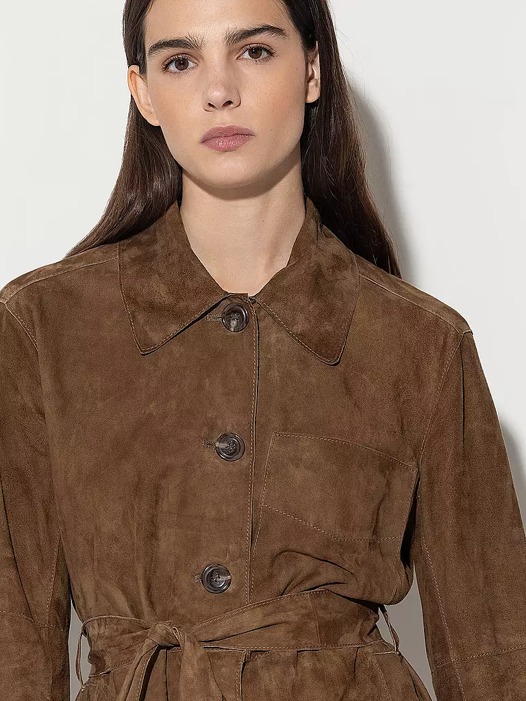 LUISA CERANO Lederjacke braun