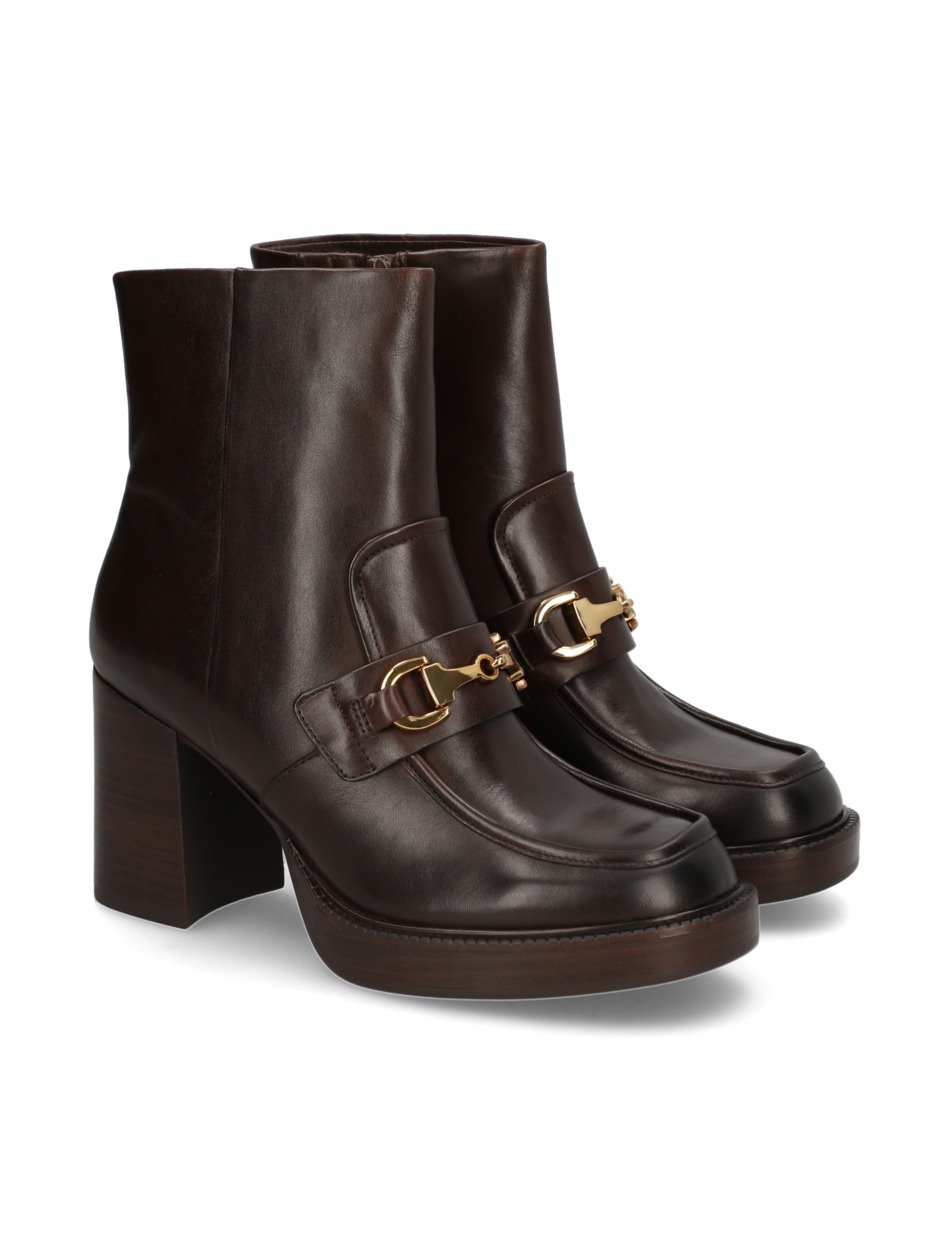 Glattleder Stiefelette