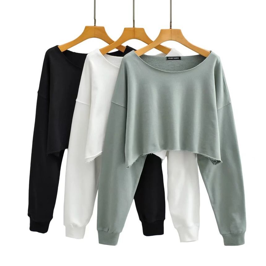 Florentine - Sweatshirt met lange mouwen en boothals