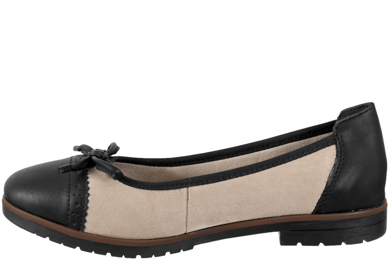 RIEKER BALLERINA I BEIGE RUSKIND