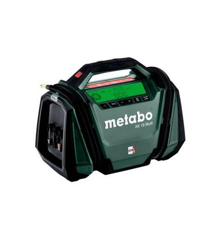 Metabo Akku-Kompressor AK 18 Multi Solo Akkubetriebener Multifunktionskompressor mit einer Abgabeleistung von 16 l/min