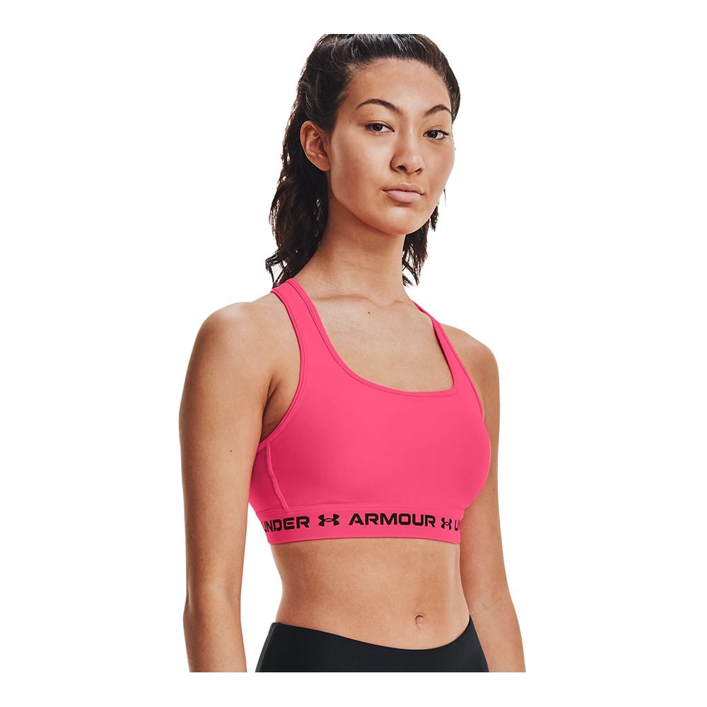 Under Armour CROSSBACK MID - Brassière Femme pink