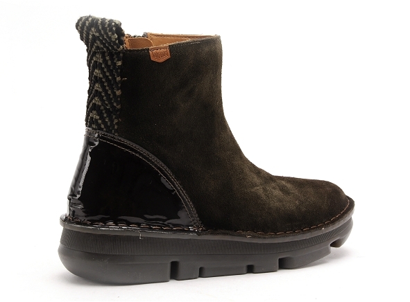 Onfoot boots bottine plates femme touch 29713 kaki