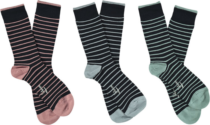 Topeco Topeco 6p sock bamboo 115 multi stripes