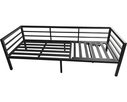 Garden Place Freya Alu 6-persoons 4-delige tuinmeubelset inclusief tafel 150 x 75 x 65 cm met 5 mm spray-stone veiligheidsglas blad en zitkussens, antraciet aluminium
