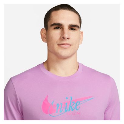 Maillot manches courtes Nike Dri-Fit Heritage Violet