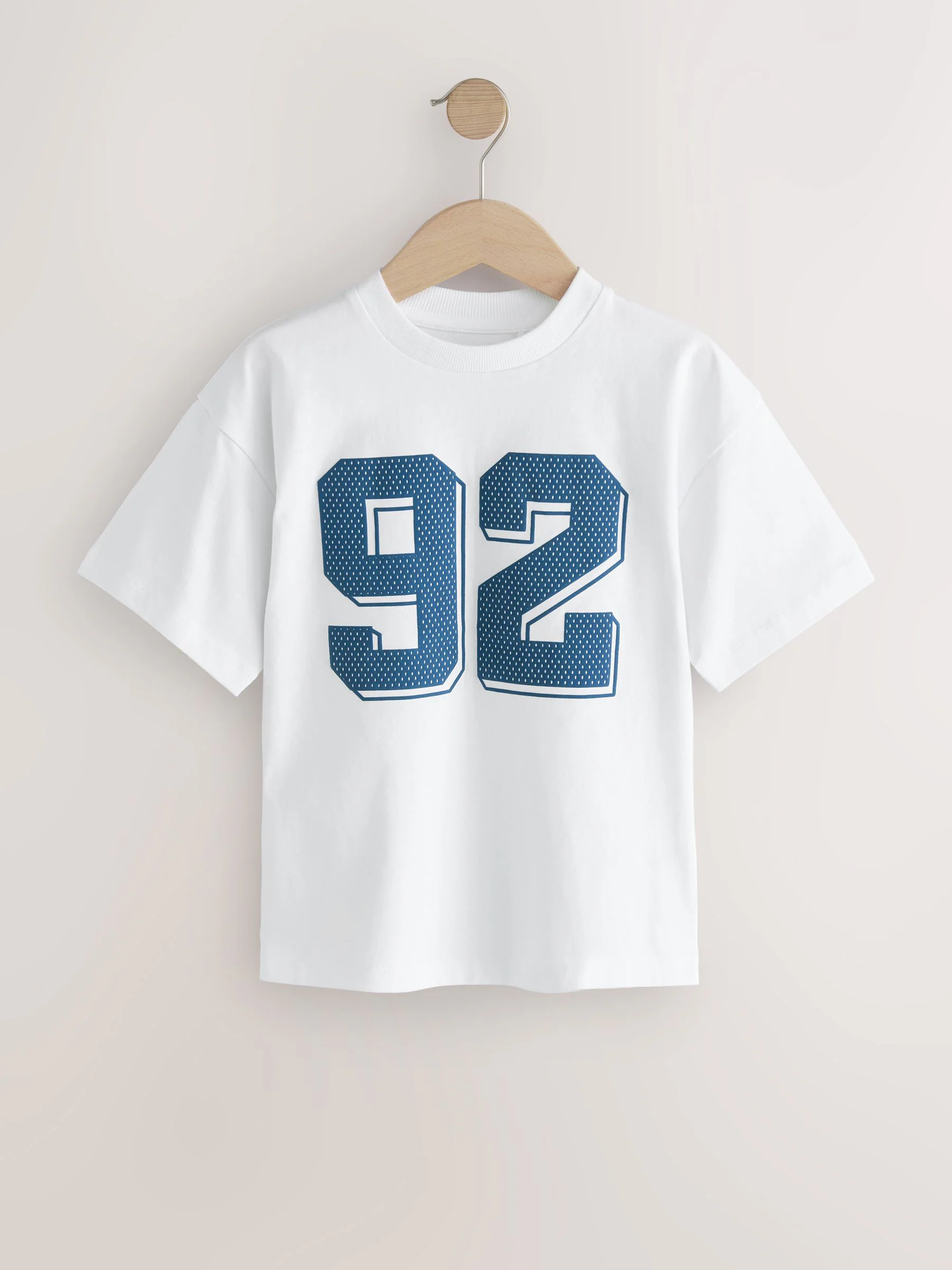 Wit/groen/bessenrood varsity - Verpakking van 3 relaxte T-shirts met grafische print en korte mouwen (3-16jr)