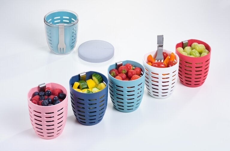 Mepal fruitpot Ellipse blauw D 12,7 H 10,7 cm