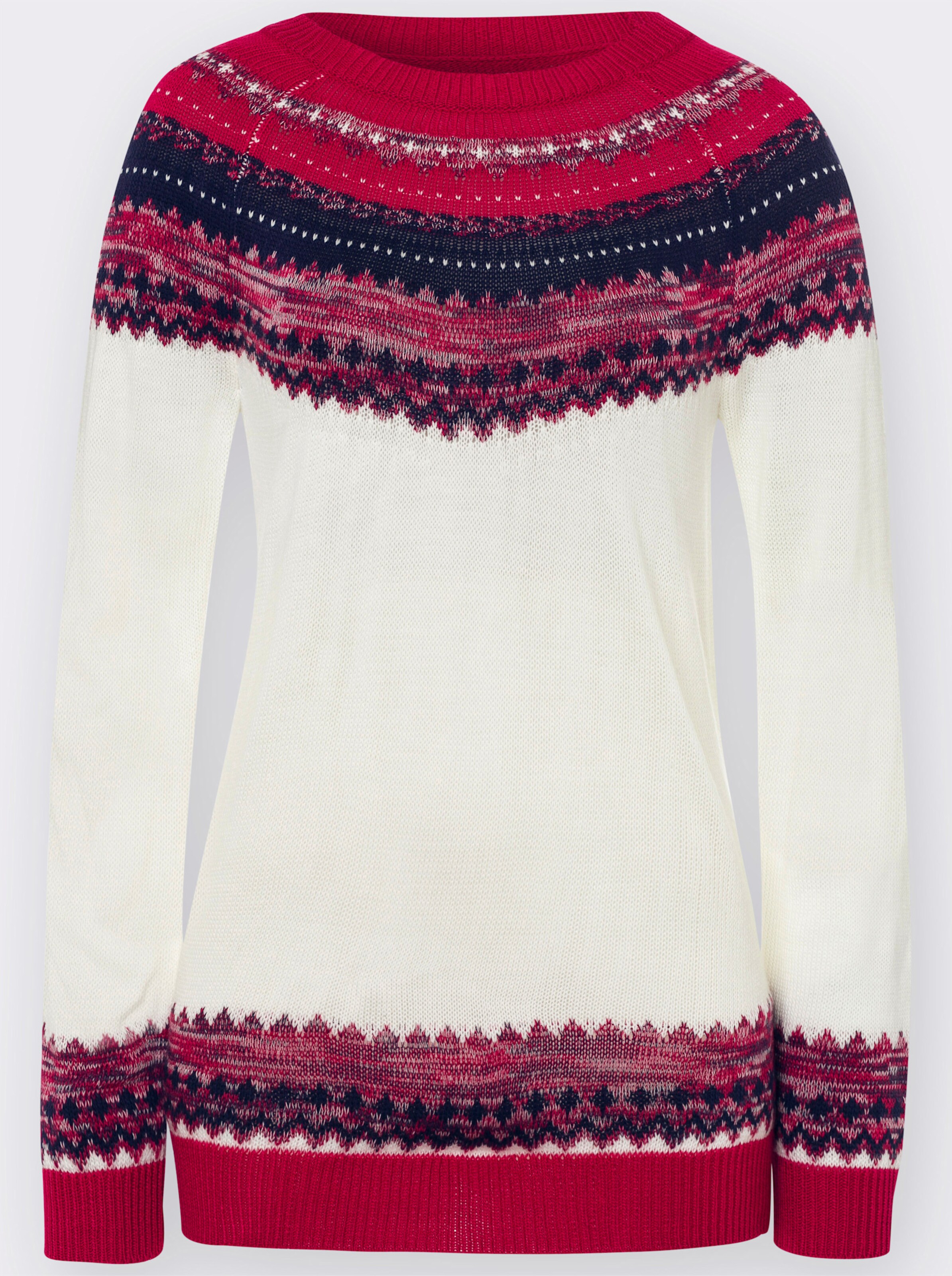 Norwegerpullover mit Raglanärmeln