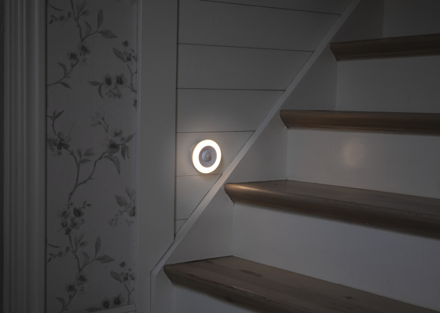 (Ø86mm) LED Nachtlicht mit Sensor Functional Batteriebetrieben (12.357-28) - Warmweiss
