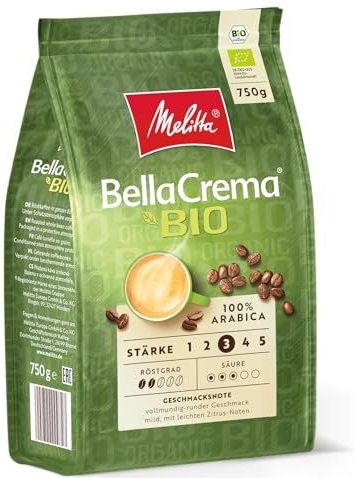 Melitta - BellaCrema Bio - Koffiebonen - 750 g - Sterkte 3