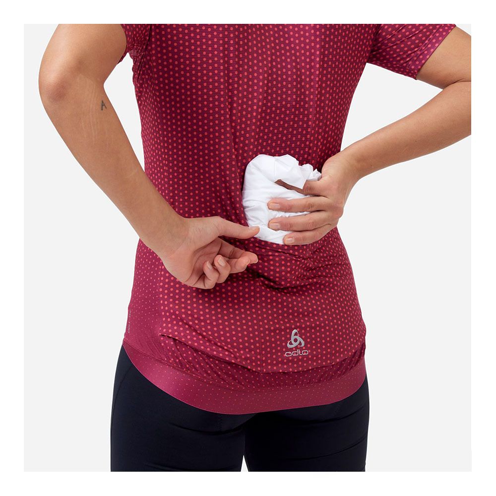 Odlo ZEROWEIGHT - Maillot Femme raspberry fudge/paradise pink