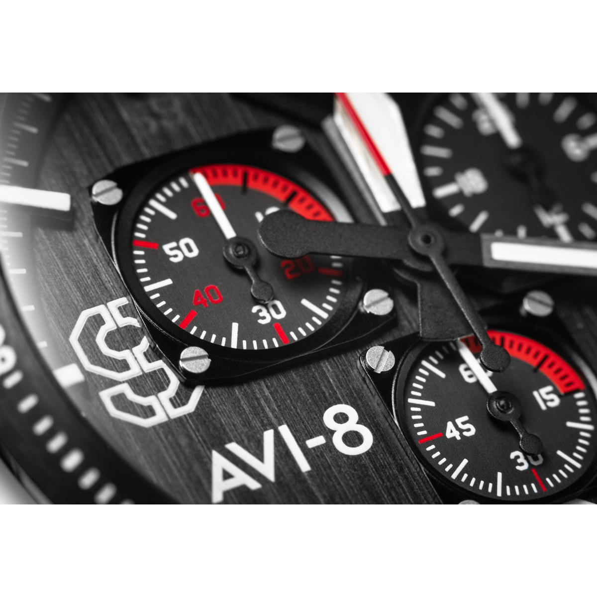 Montre AVI-8 homme chronographe acier