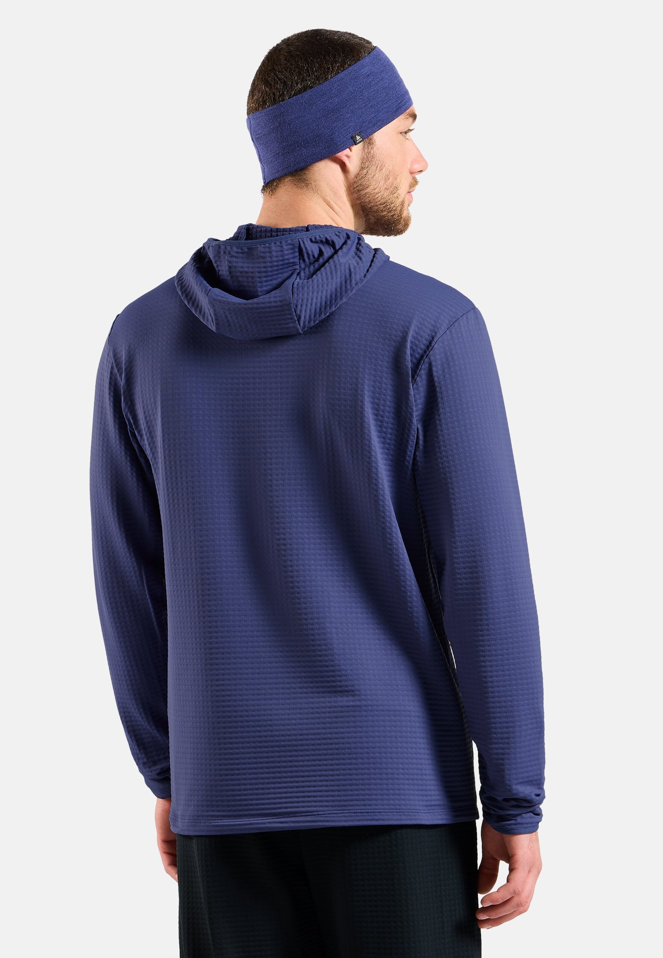 Essentials Thermal Laufhoodie in Skipper Blue
