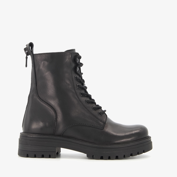 Harper leren dames boots zwart