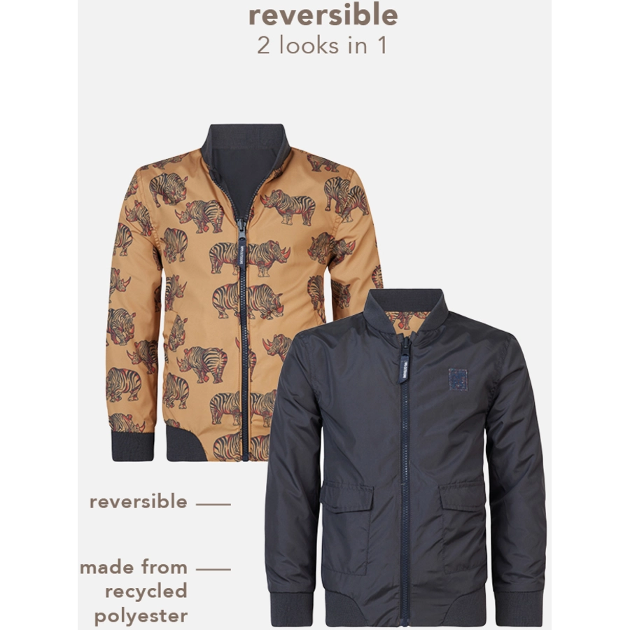 Noppies Sommer jacke Raven - Reversible Apple Cinnamon