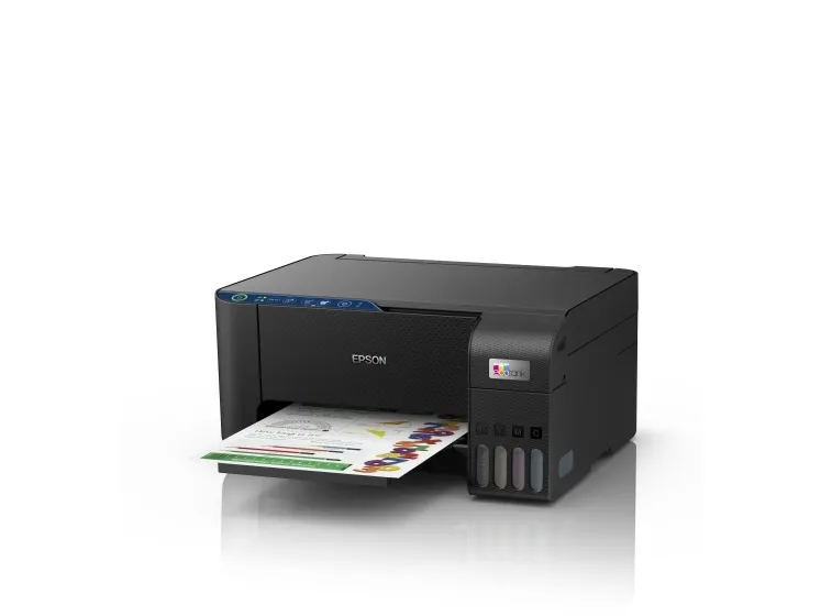 Epson EcoTank ET-2861 - Multifunktionsprinter - farve - blækprinter - ITS - A4 (medie) - op til 10 spm (udskriver) - 100 ark - Wi-Fi, USB - sort